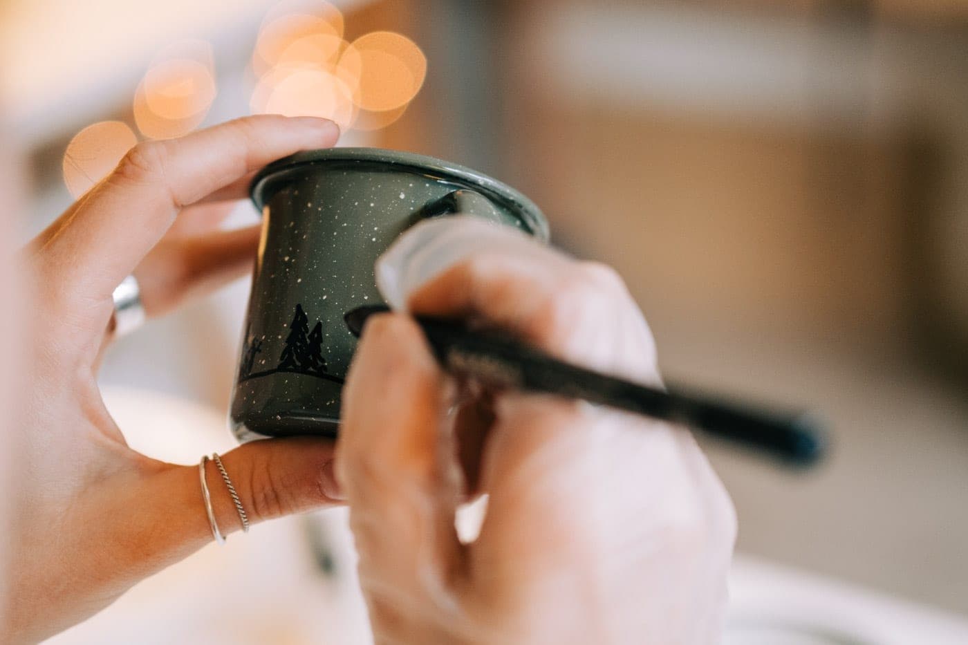 Painting Porcelain Cups Workshop