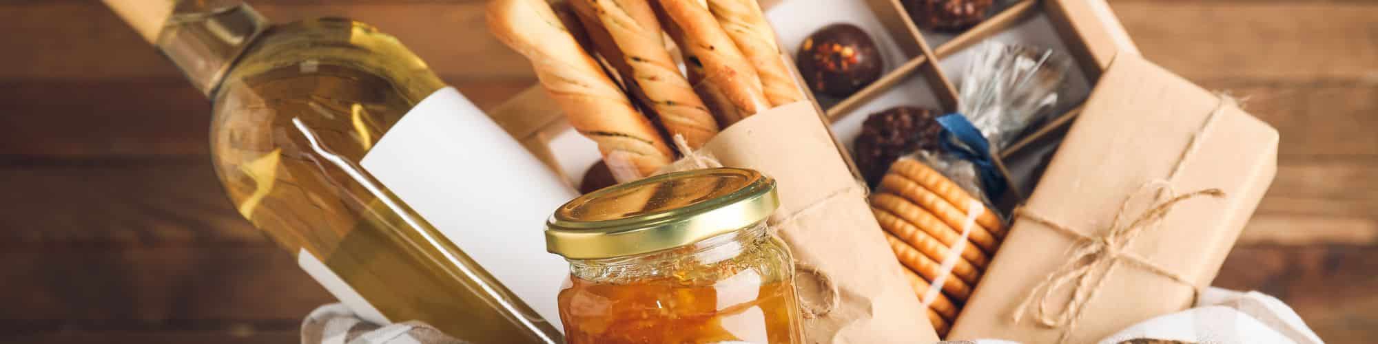 Apéro and gift boxes header background image
