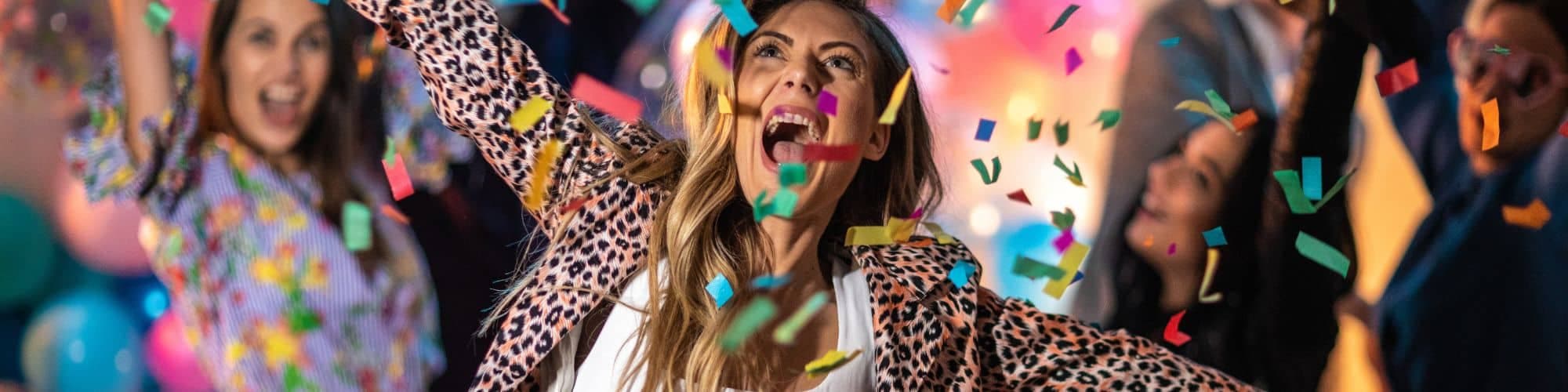 Party team building header background image