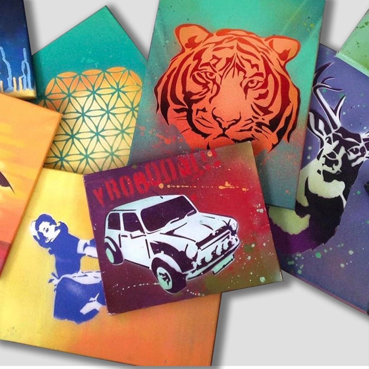 Creatieve street-art workshop met stencils