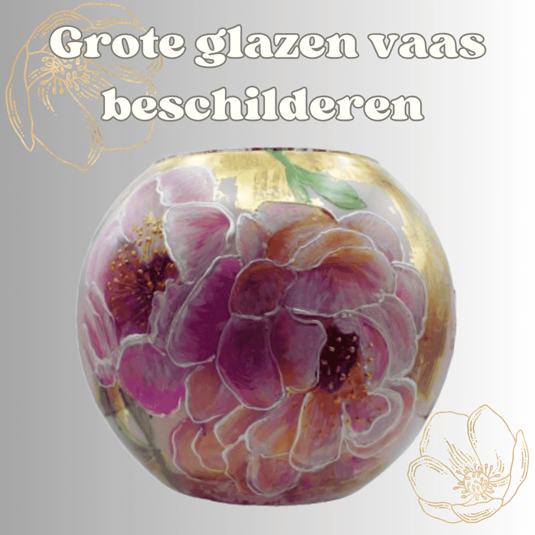 Workshop grote glazen vaas beschilderen header image