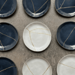 Kintsugi plates